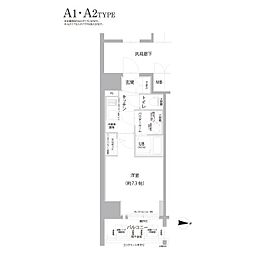 エスリード大須アヴェニュー 1Kの間取図画像