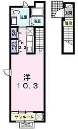 グレイスガーデン ワンルームの間取図画像