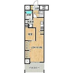 フェリス浄心 1LDKの間取図画像