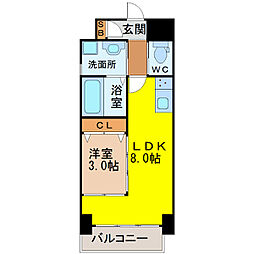 Vainqueur 1LDKの間取図画像