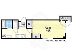 エクセラート明石 1Kの間取図画像