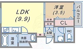 兵庫県神戸市須磨区須磨浦通５丁目4番6号1（賃貸アパート1LDK・2階・34.51㎡） その2