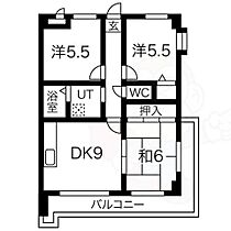 Ocean  ｜ 兵庫県明石市魚住町住吉２丁目（賃貸マンション3LDK・2階・61.83㎡） その2