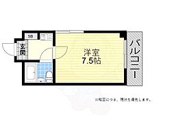 ハイツサンクール ワンルームの間取図画像