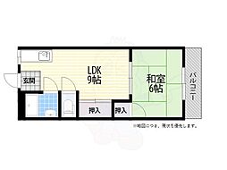 舞子台富士ハイツ 1LDKの間取図画像
