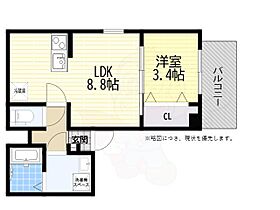 兵庫県明石市二見町西二見（賃貸アパート1LDK・2階・30.40㎡） その2