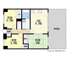 ベイヒルズ明石 3LDKの間取図画像