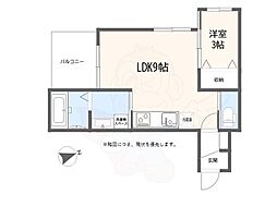 神戸市垂水区野田通アパート 1LDKの間取図画像