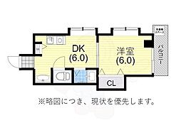 サンパレス21垂水 1DKの間取図画像