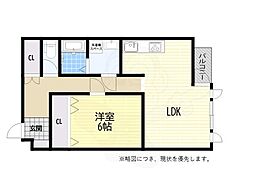 サウザンドコート明石 1LDKの間取図画像