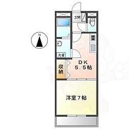 グランチェスタ 1DKの間取図画像