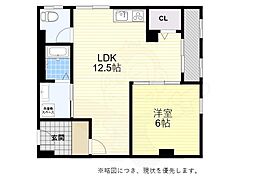 マホロバビル 1LDKの間取図画像