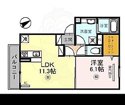 シャルムソフィア 1LDKの間取図画像