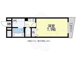 シーショア垂水 1Kの間取図画像