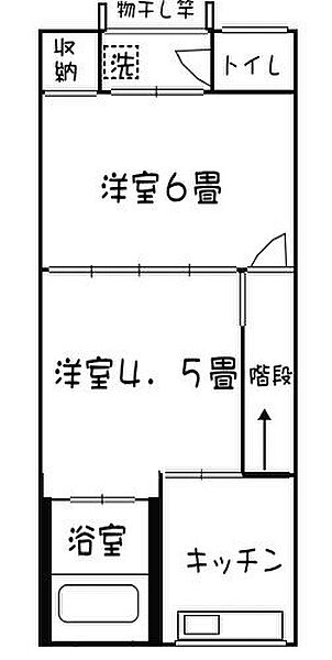 三陽住宅第三（管理費、水道込みのお家賃） 7｜和歌山県和歌山市直川(賃貸アパート2DK・1階・30.00㎡)の写真 その2