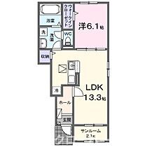 ニューライズ真時I 102 ｜ 香川県丸亀市飯山町真時446番地2（賃貸アパート1LDK・1階・50.01㎡） その2