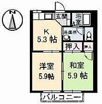 アーバンライフA棟 102号室 ｜ 香川県善通寺市大麻町（賃貸アパート2K・1階・36.75㎡） その2