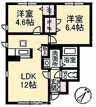 スカイランド A棟 102号室 ｜ 香川県善通寺市原田町（賃貸アパート2LDK・1階・51.64㎡） その2