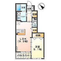 ショコラーデ 105 ｜ 香川県善通寺市稲木町（賃貸アパート1LDK・1階・38.86㎡） その2