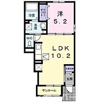 ステラＢ 104 ｜ 香川県丸亀市柞原町563番地1（賃貸アパート1LDK・1階・40.02㎡） その2