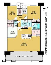 サンパーク大手町中央レジデンス 3LDKの間取図画像