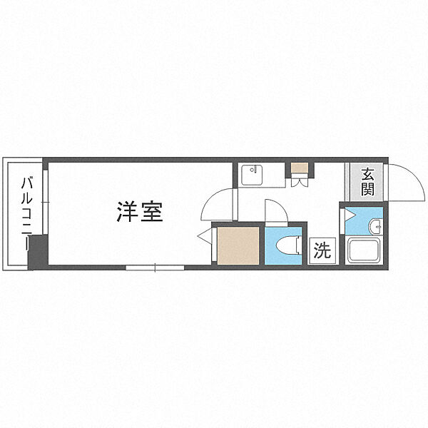 グリーンプラザ城東 ｜大阪府大阪市城東区野江4丁目(賃貸マンション1K・4階・20.00㎡)の写真 その2