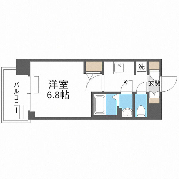 レシオス大阪城北詰 ｜大阪府大阪市都島区片町1丁目(賃貸マンション1K・5階・22.62㎡)の写真 その2