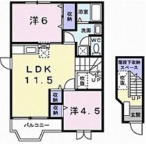 ソレアード・パティオ　Ｂ 201 ｜ 静岡県御殿場市板妻（賃貸アパート2LDK・2階・58.12㎡） その2