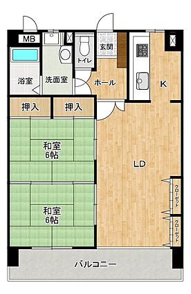 62m2の2L...