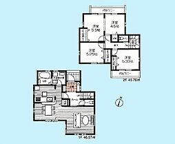小平市小川西町3丁目　新築戸建　全2棟　1号棟