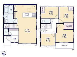 三鷹市牟礼5丁目 新築戸建 全3棟 2号棟