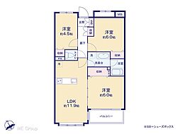 多摩・永山ガーデンハウス 3LDKの間取図画像