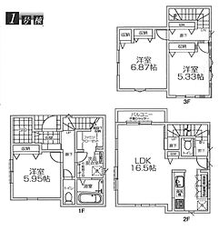 昭島市宮沢町5期 新築戸建 全1棟 1号棟