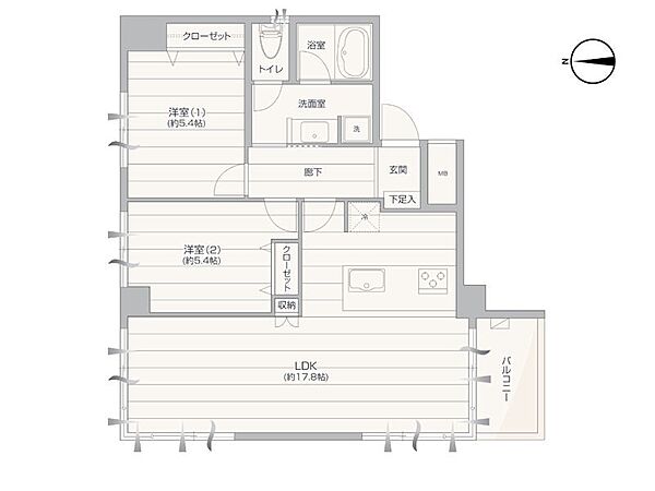 間取りを拡大表示