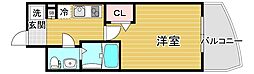 TLRレジデンス高井田 1Kの間取図画像