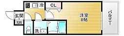 アドバンス大阪シック 1Kの間取図画像
