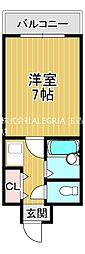 大宝緑橋ル・グラン 1Kの間取図画像