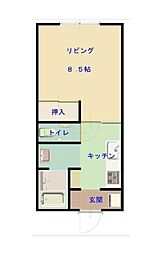メゾンラ・フォンテーヌ 1Kの間取図画像