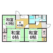 蚕玉団地  ｜ 長野県岡谷市今井（賃貸一戸建3K・--・53.09㎡） その2