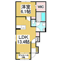 メラローサＢ  ｜ 長野県茅野市ちの（賃貸アパート1LDK・1階・50.49㎡） その2