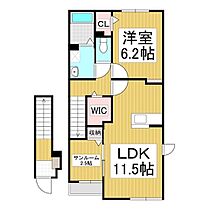 バッハCーKORIN  ｜ 長野県茅野市ちの（賃貸アパート1LDK・2階・50.96㎡） その2