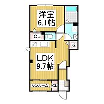 コンフォーティア茅野本町東  ｜ 長野県茅野市本町西（賃貸アパート1LDK・1階・40.04㎡） その2