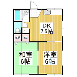 間取図画像 2DK