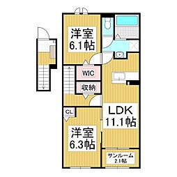 間取図画像 2LDK