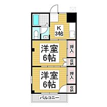 牛山ビル  ｜ 長野県諏訪郡下諏訪町（賃貸アパート2K・2階・35.64㎡） その2