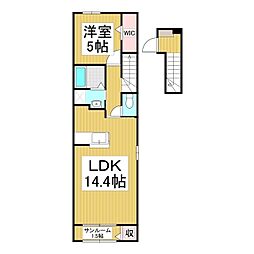 ルミエール赤羽 1LDKの間取図画像