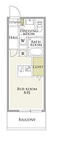 GROUNDEUXKAMEI  ｜ 東京都江東区亀戸6丁目（賃貸マンション1R・3階・25.77㎡） その2