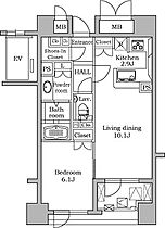 レジディア代官山 202 ｜ 東京都渋谷区代官山町1-4（賃貸マンション1LDK・2階・46.17㎡） その2