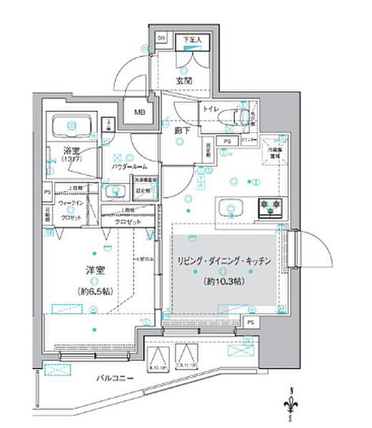 ヴァースクレイシア入谷竜泉 ｜東京都台東区竜泉2丁目(賃貸マンション1LDK・11階・42.84㎡)の写真 その2