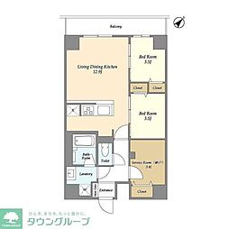 間取図画像 2SLDK